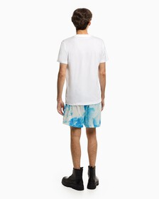 Water Splash Print Tee, Bright White, hi-res