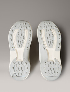 Mesh Chunky Runner Sock Trainers, Vaporous White/Light Cashew, hi-res