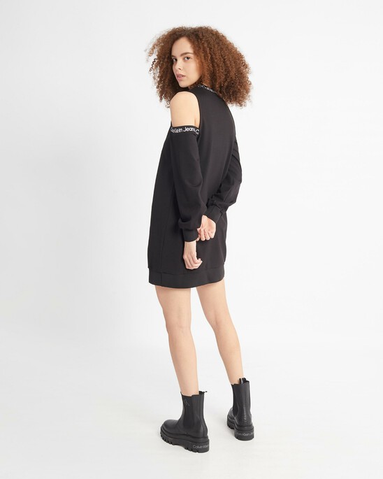 SUSTAINABLE CUT OUT LONG SLEEVE TEE DRESS