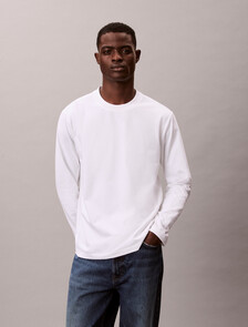 壓花標誌寬版 T 恤, Bright White, hi-res