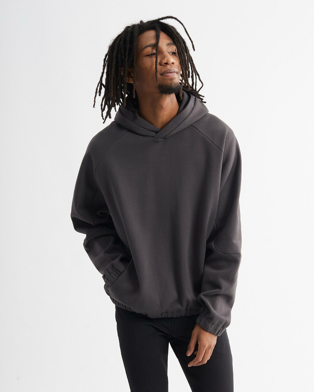 CALVIN KLEIN MOVE RELAXED SPACER HOODIE, Charcoal Smoke, hi-res