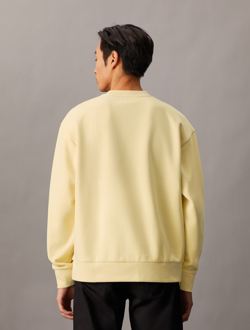 精梳輕量雙面針織棉圓領T恤, Reed Yellow, hi-res