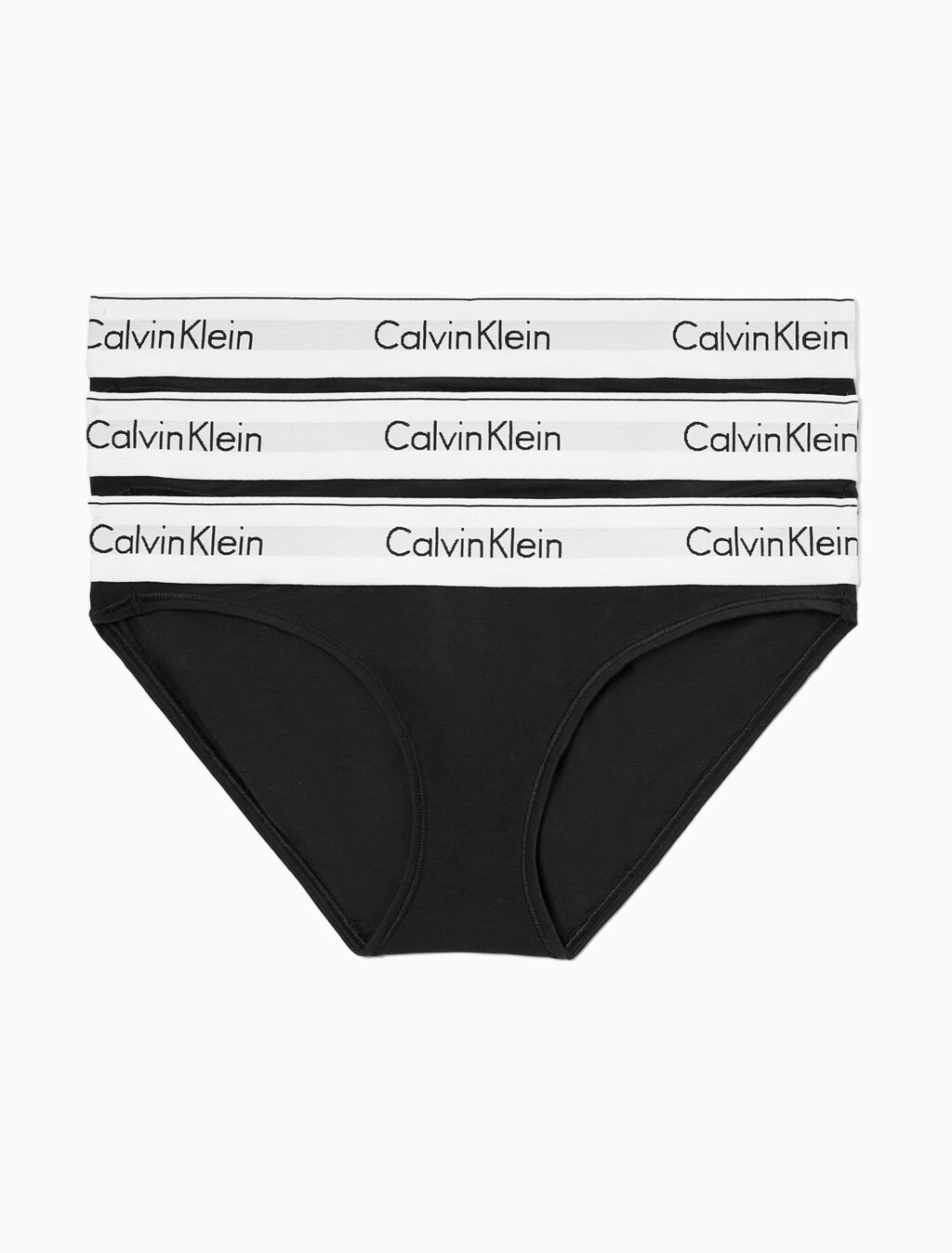 Icon Cotton 3 件裝比堅尼內褲, Black/ Black/ Black (Legacy UB8), hi-res