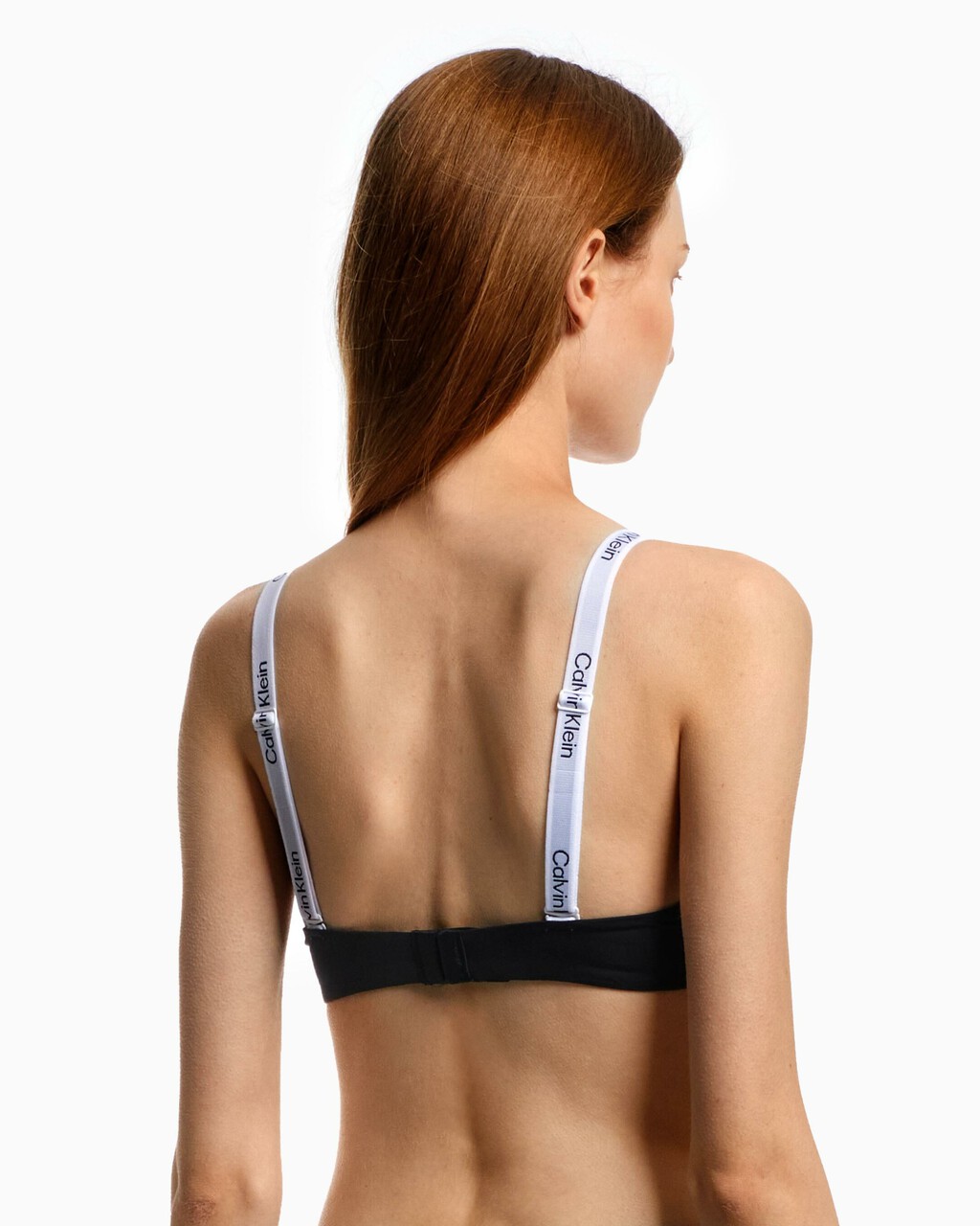 TAILORED LOGO PUSH UP PLUNGE BRA, Black, hi-res