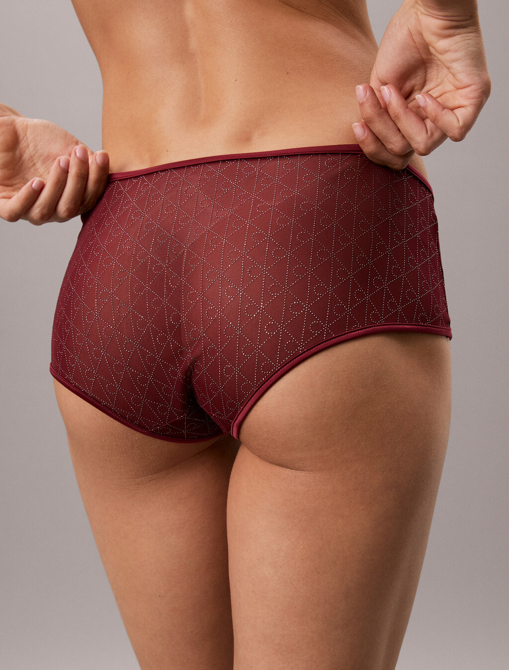 Boy Shorts - Emblem Mesh, Established Red, hi-res