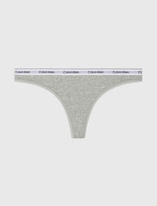 Modern Logo Thong, Grey Heather, hi-res