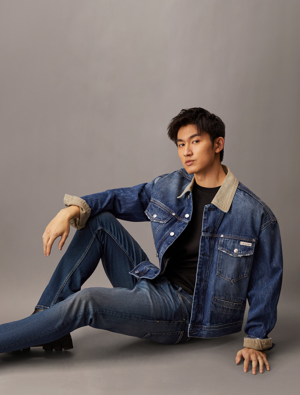 修身牛仔褲, Denim Dark, hi-res