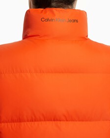 ESSENTIALS DOWN VEST, Coral Orange, hi-res