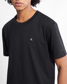 Badge Logo Crew Neck Tee, Ck Black, hi-res