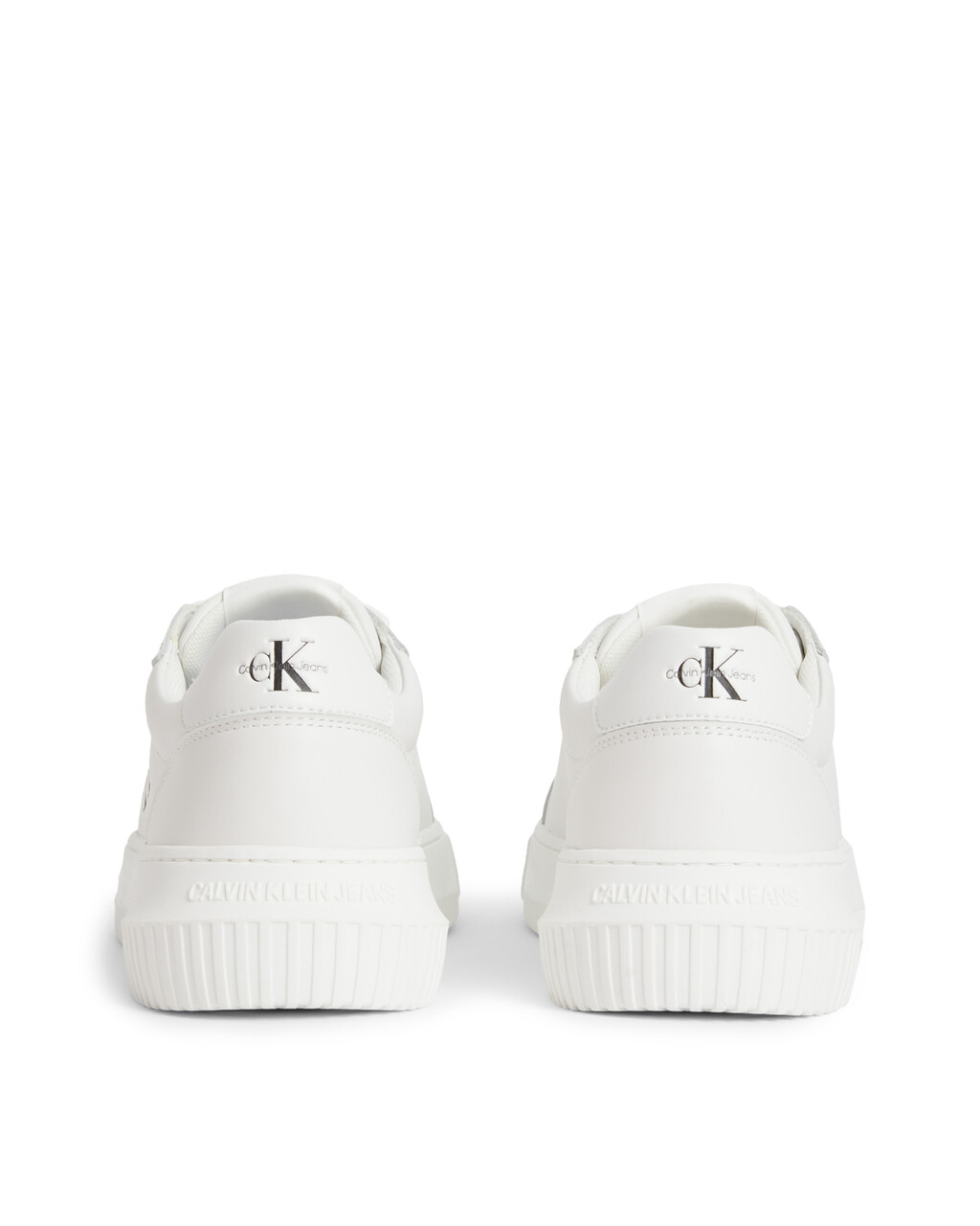 Leather Trainers, White, hi-res