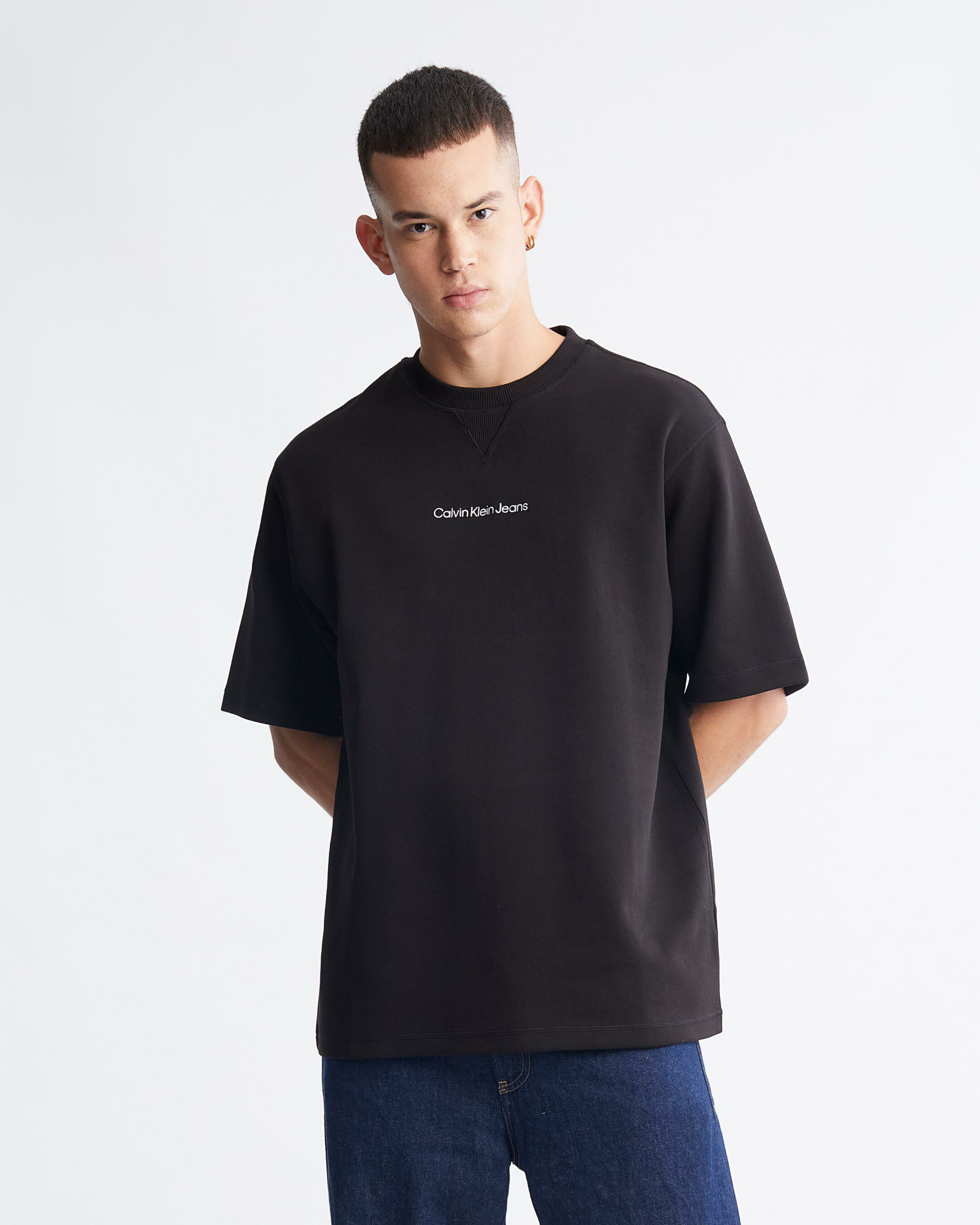 Calvin klein institutional logo sweatshirt shop