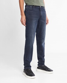 Italian Denim Body Taper Jeans, Denim Dark, hi-res