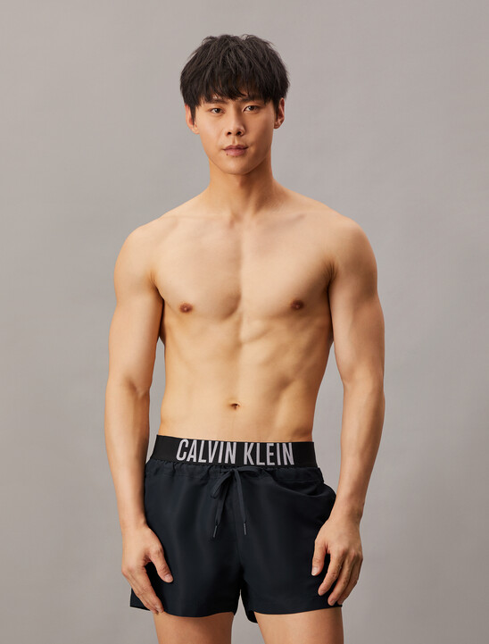 Logo Waistband Swim Shorts - Intense Power