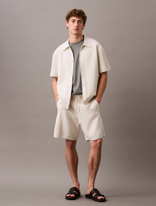 Jacquard Mesh Jogging Shorts