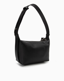 SCULPTED ROUND BAG WITH LOGO TAG, BLACK, hi-res