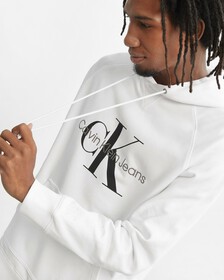 Core Monogram Hoodie, Bright White, hi-res