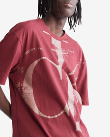 OVERSIZED CK RELAXED TEE, Alpine Berry, hi-res