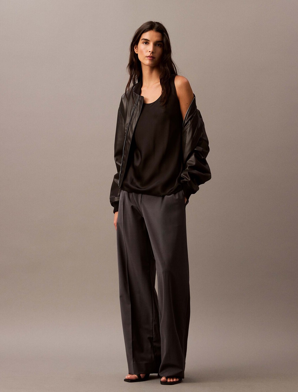 Viscose Tank Top, Black, hi-res