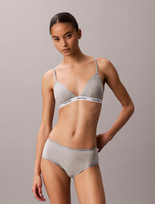 Icon Cotton 莫代爾低腰內褲, Grey Heather, hi-res
