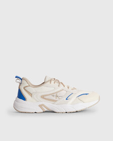 SUEDE AND MESH TRAINERS, Creamy White/Merino, hi-res