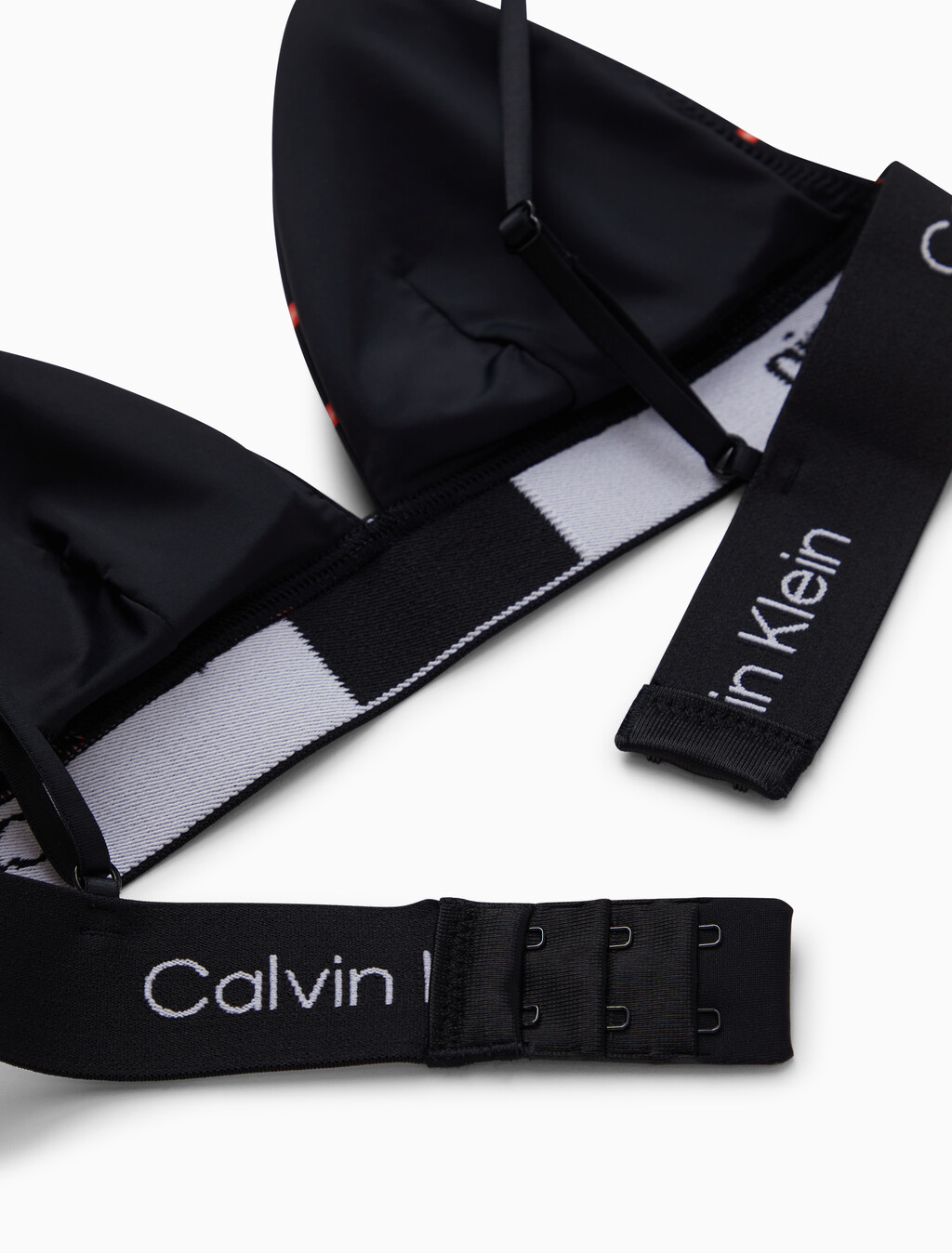 Calvin Klein 1996 Vday Lightly Lined Triangle Bra, NEON HEART+BLACK, hi-res