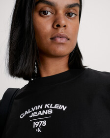 Slim Varsity Logo T-Shirt, Ck Black, hi-res