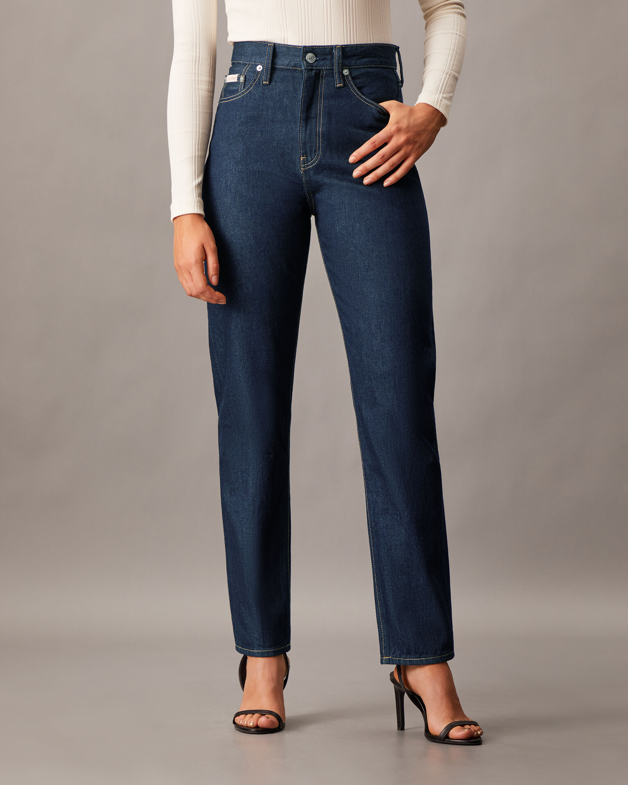 Women's blue jeans on sale top