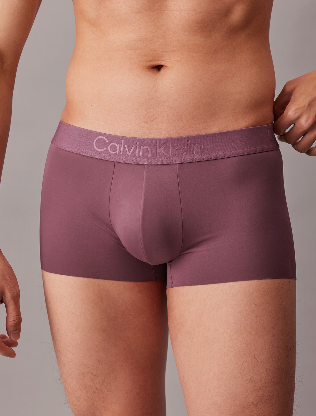 CK Black 超細纖維彈性低腰平口內褲, Berry Wild, hi-res