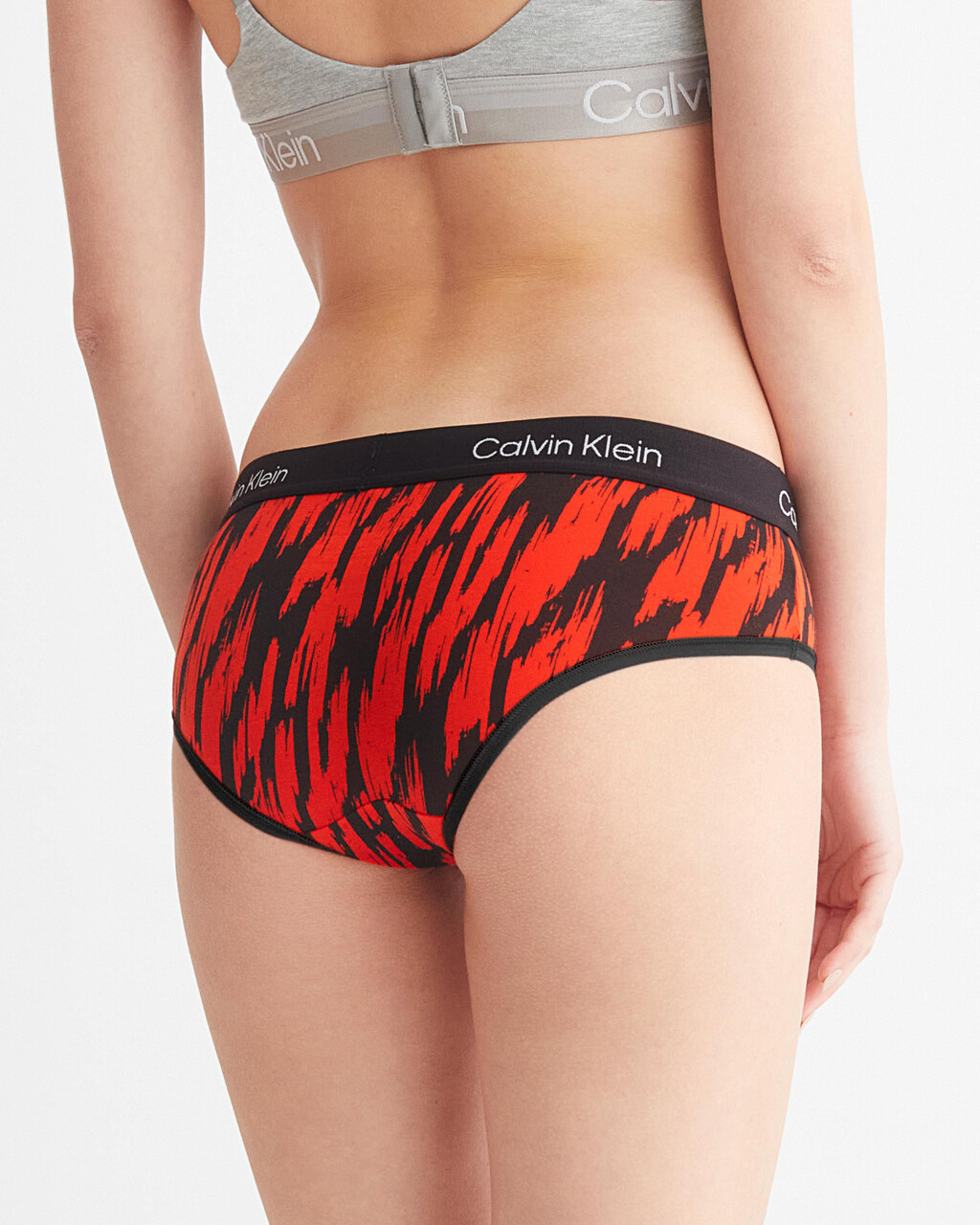 CALVIN KLEIN 1996 HIPSTER, TIGER STRIPE PRINT+HAZARD, hi-res