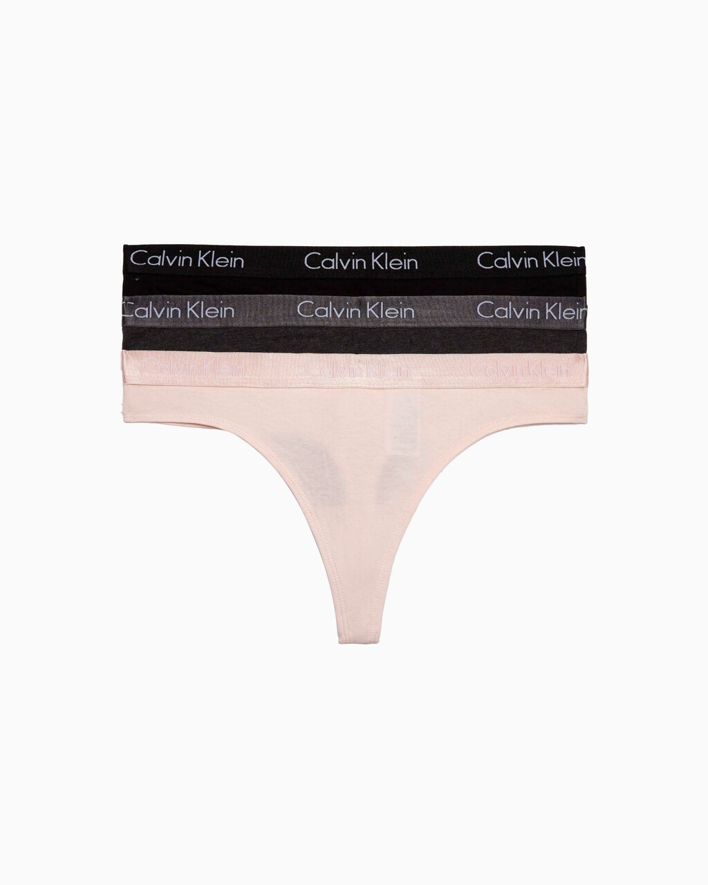 MOTIVE COTTON THONG 3 PACK, BLACK/ NYMPHS THIGH/ CHARCOAL HEATHER, hi-res