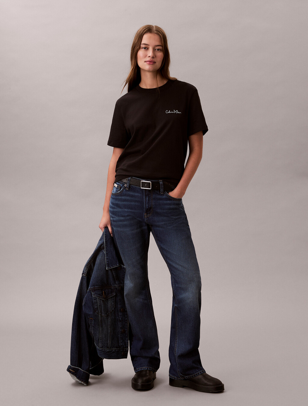 Script Logo Graphic Classic T-Shirt, Black, hi-res