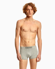 REIMAGINED HERITAGE COTTON STRETCH TRUNKS, Grey Heather, hi-res