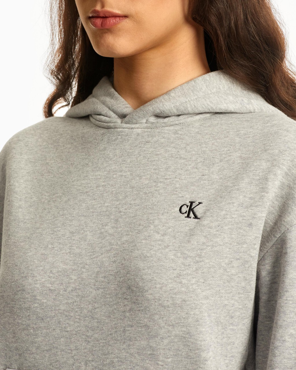 ARCHIVE MONOGRAM 絨質連帽上衣, HEROIC GREY HEATHER CM1BK 08, hi-res