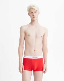 Modern Cotton Stretch Trunks 2 Pack, Black/Exact, hi-res