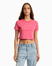 PRIDE LOGO 短版 T 恤, Pink Flambe, hi-res