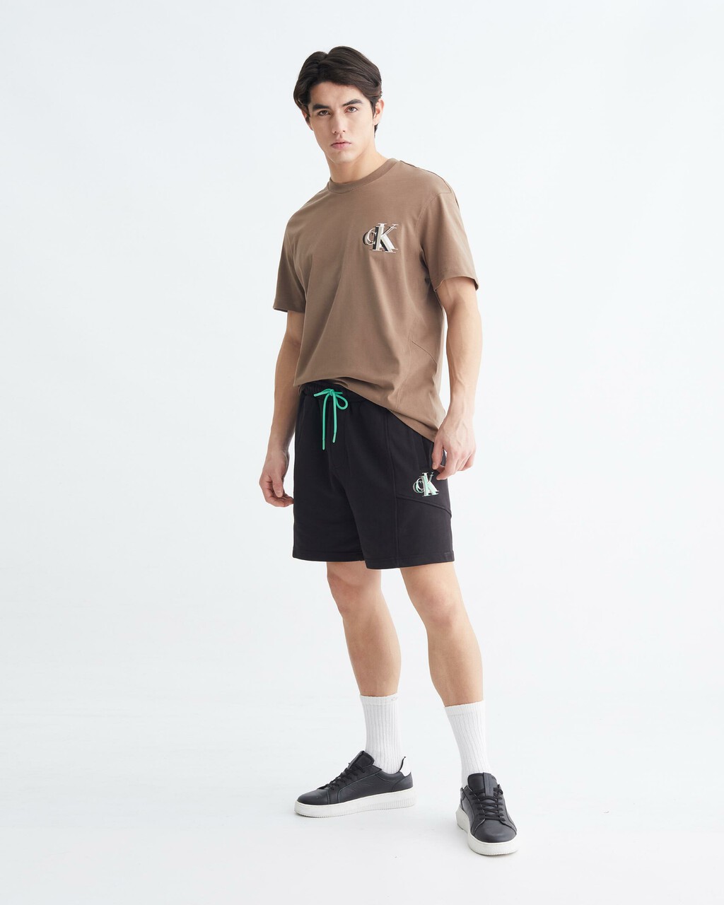 INFINITE COOL MONOGRAM 標準版型 T 裇, Shitake, hi-res