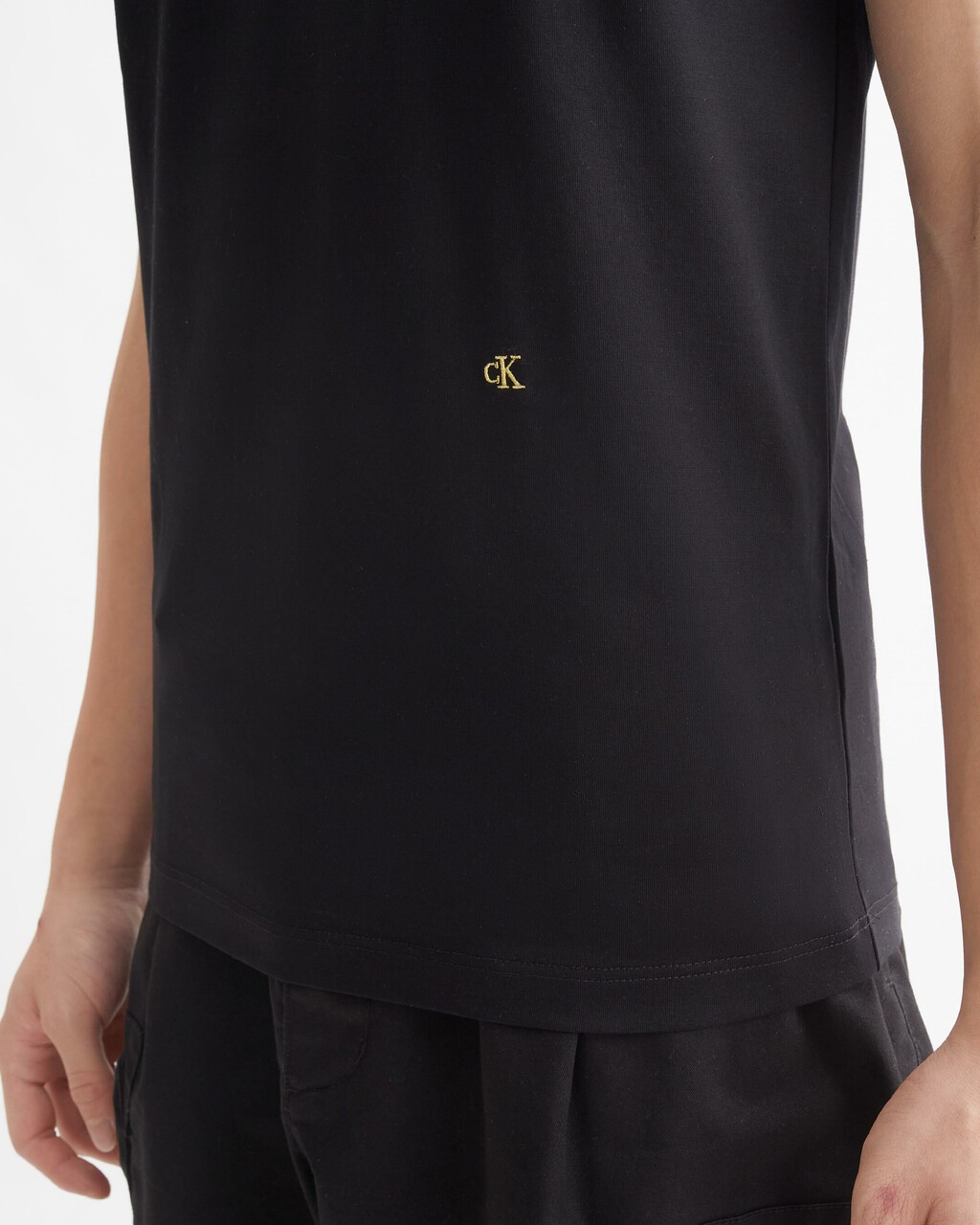 PREMIUM CAPSULE  DOUBLE MERCERIZED COTTON TEE, Ck Black, hi-res