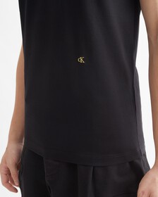 PREMIUM CAPSULE  DOUBLE MERCERIZED COTTON TEE, Ck Black, hi-res