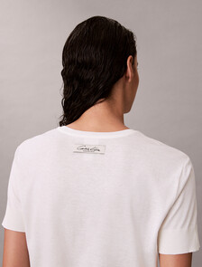 絲棉混紡圓領上衣, Snow White, hi-res