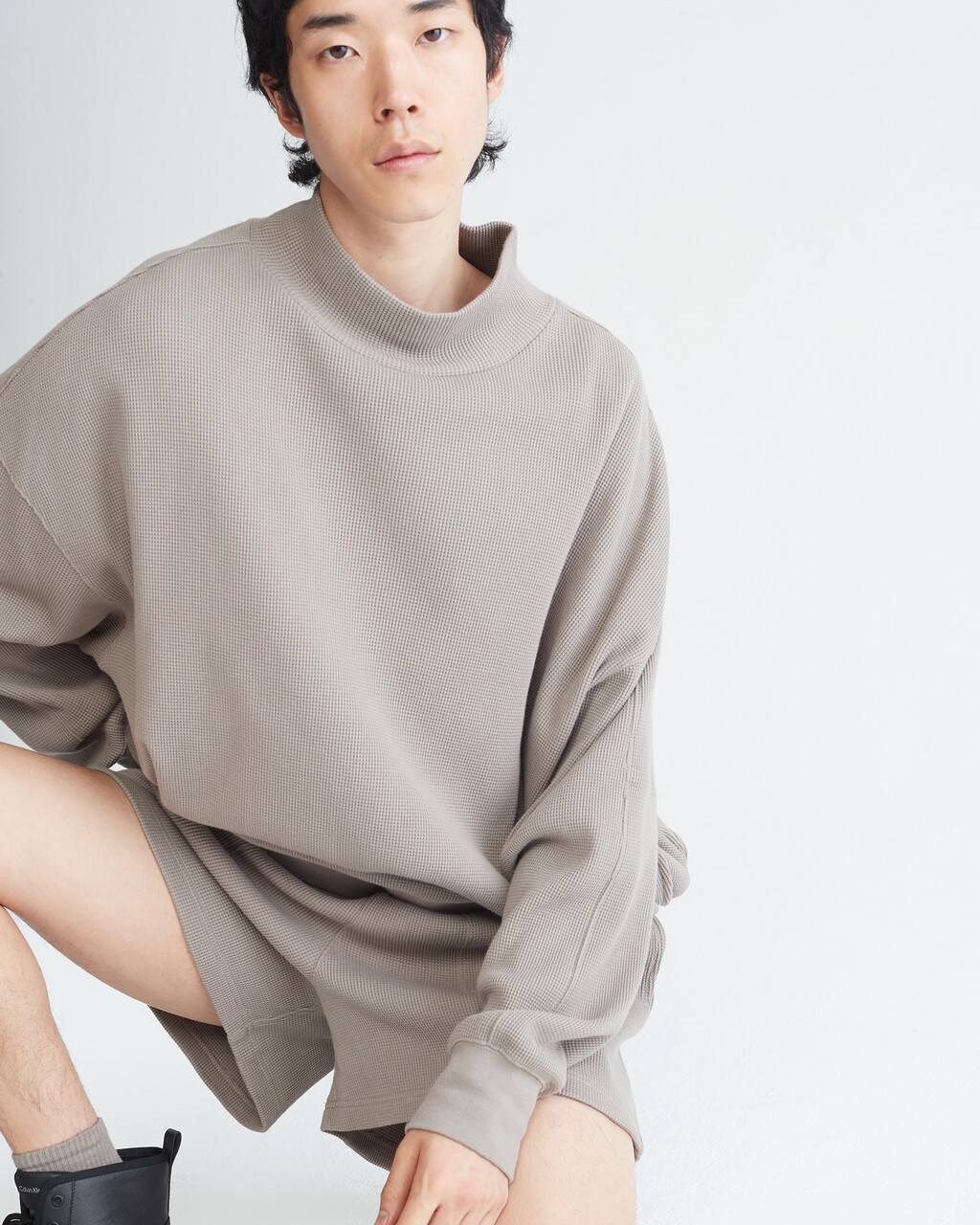 Standards Waffle Knit Shorts, Grey Dawn, hi-res