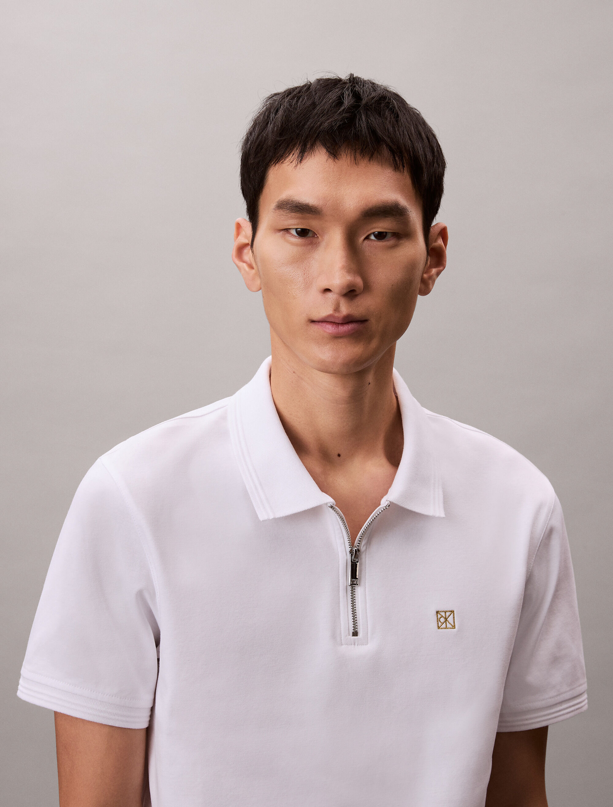 Lunar New Year CK Emblem Slim Polo | white | Calvin Klein Hong Kong
