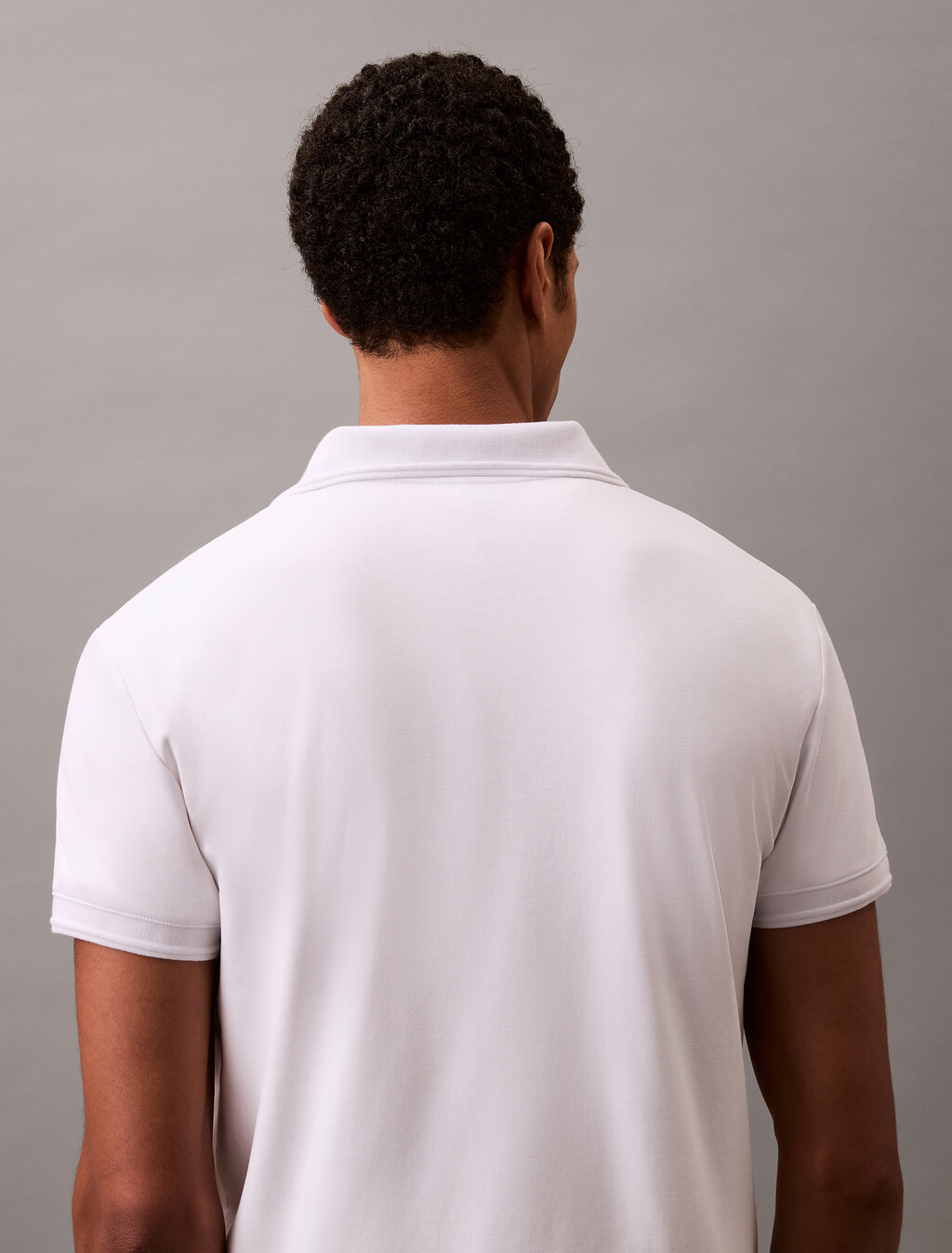 Monogram 壓花標誌飾邊 Polo 衫, Brilliant White, hi-res