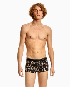 CK ONE PRINT MICRO LOW RISE TRUNKS, 10197 LOGO BREAK PRINT+BLACK, hi-res