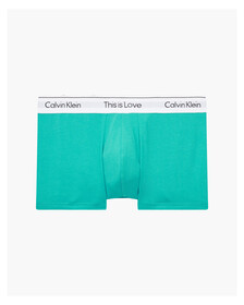 MODERN COTTON THIS IS LOVE TRUNKS, Island Turquoise, hi-res
