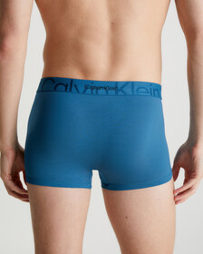 EMBOSSED ICON MICROFIBER LOW RISE TRUNKS, Midnight, hi-res