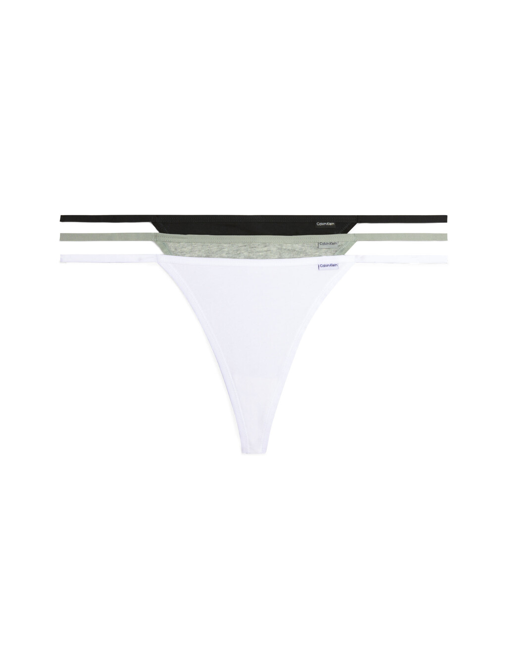 Athletic Cotton 3 Pack Thongs, 1 BLACK / 1 WHITE / 1 GREY HEATHER, hi-res