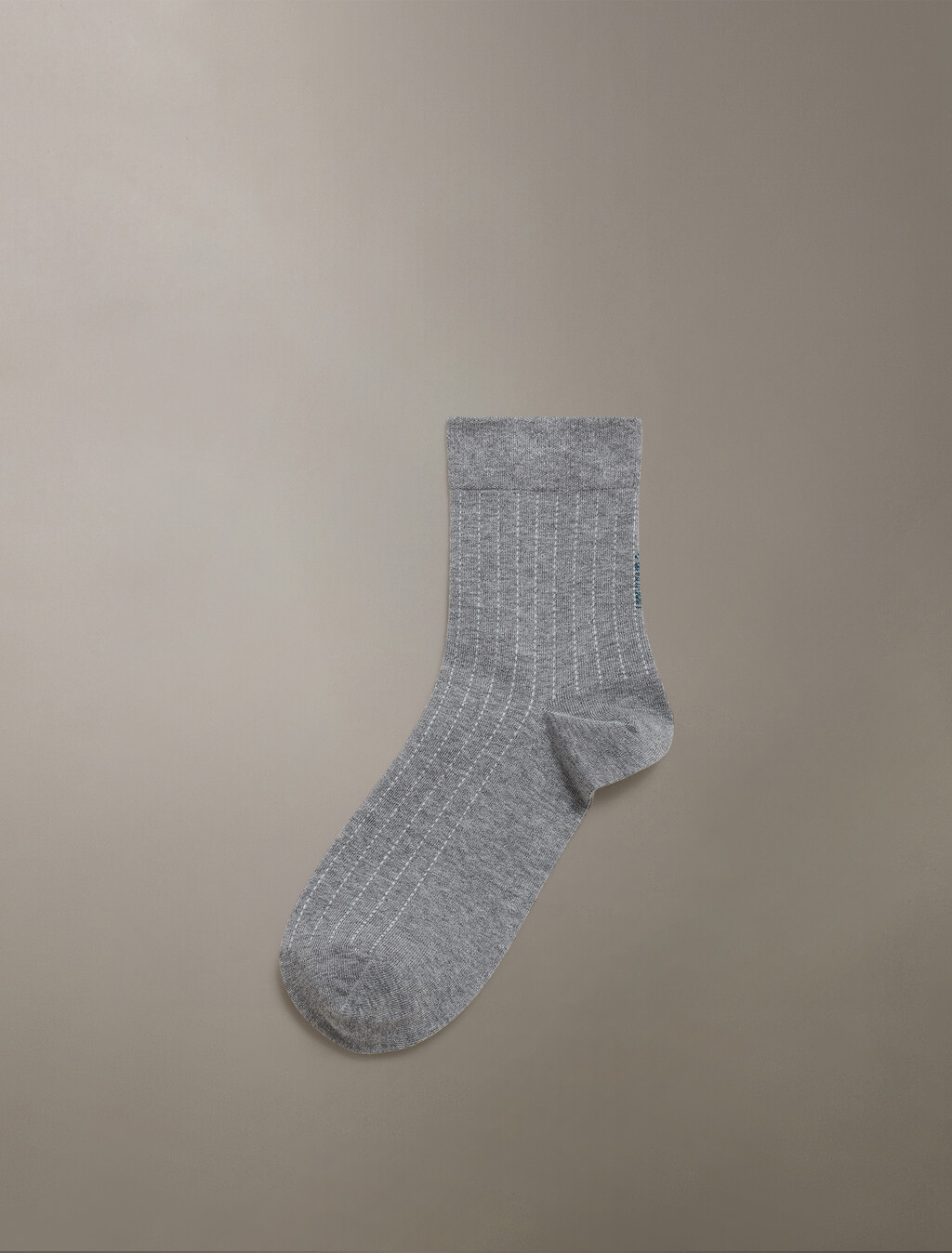Logo Mid Crew Sock, GREY HTR, hi-res