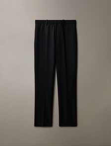 Refined Wool Blend Slim Trouser, Black, hi-res