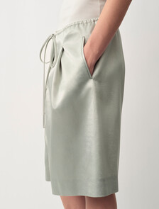 Mica Satin Shorts, Barely Blue, hi-res
