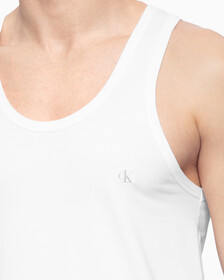 CK ONE 棉質背心, White/White (Legacy 100), hi-res